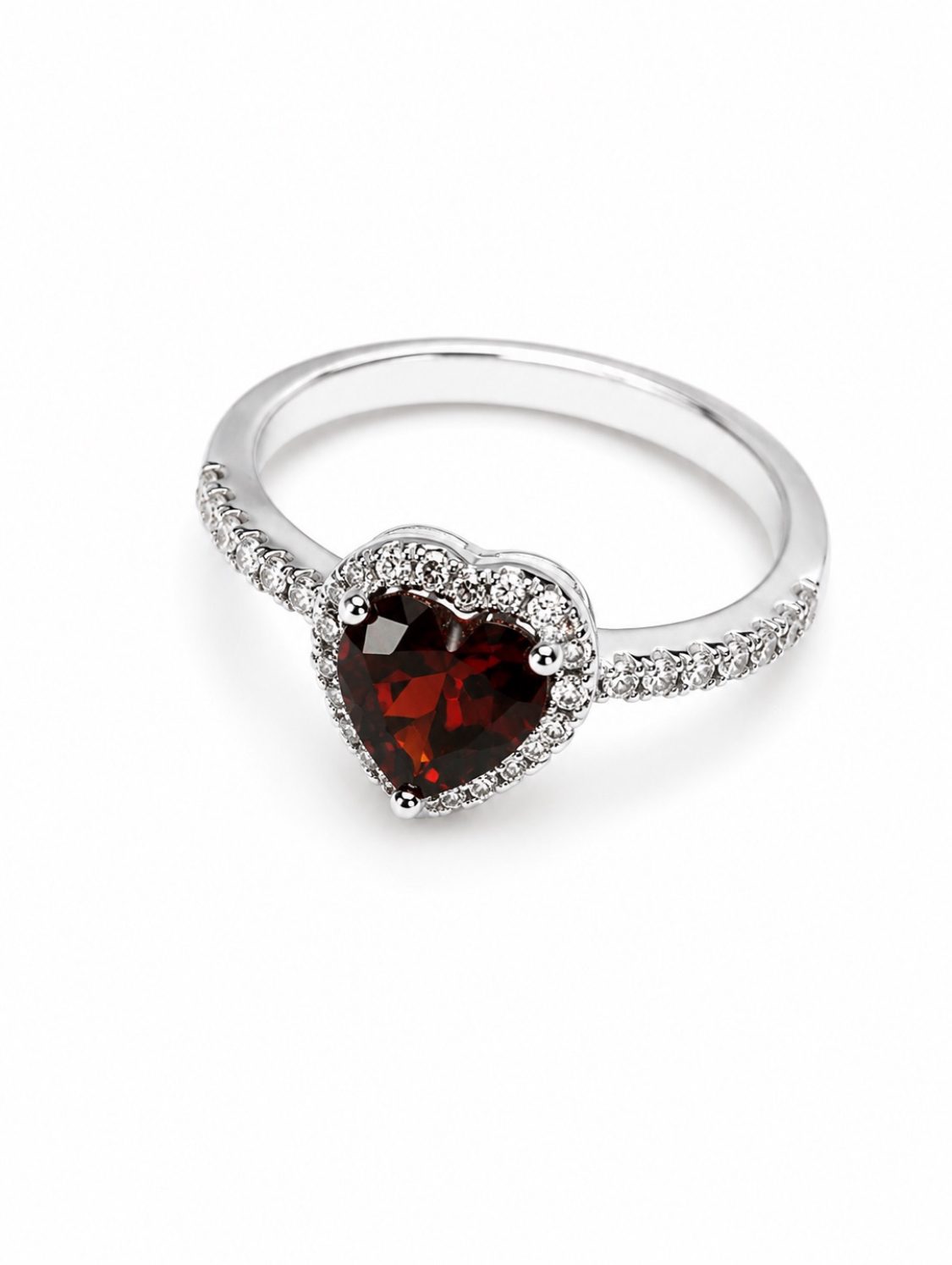 Anillo Corazón Rojo