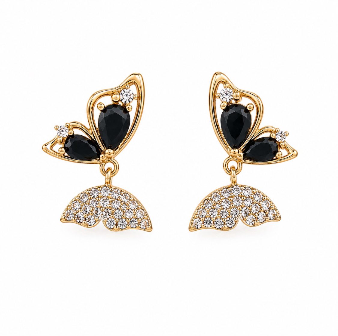 Arete Mariposa Negra