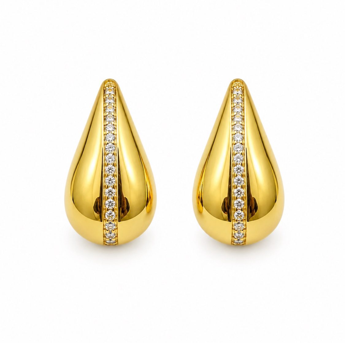 Arete Gota Dorado/Brillo