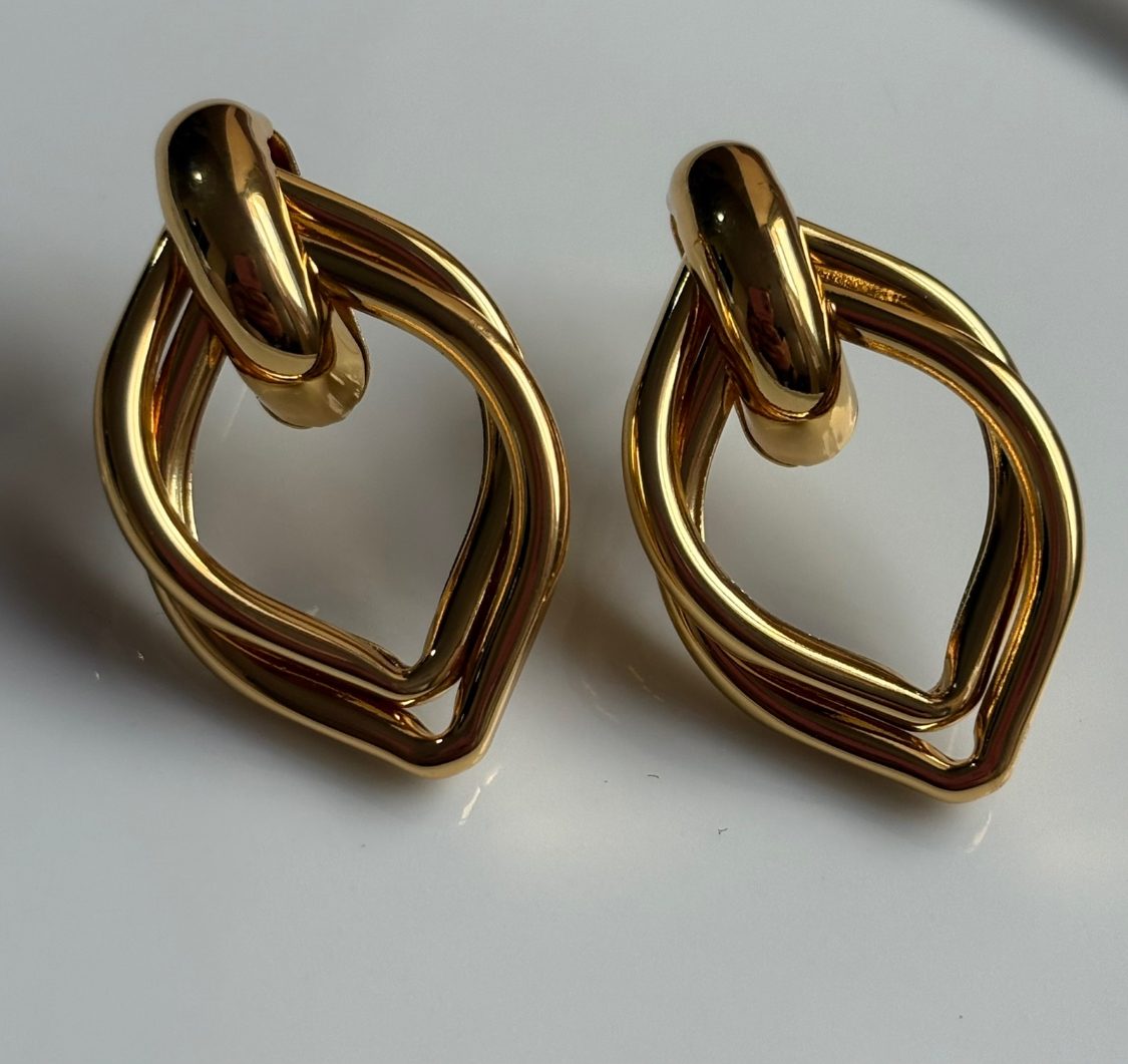 Arete Óvalo Doble