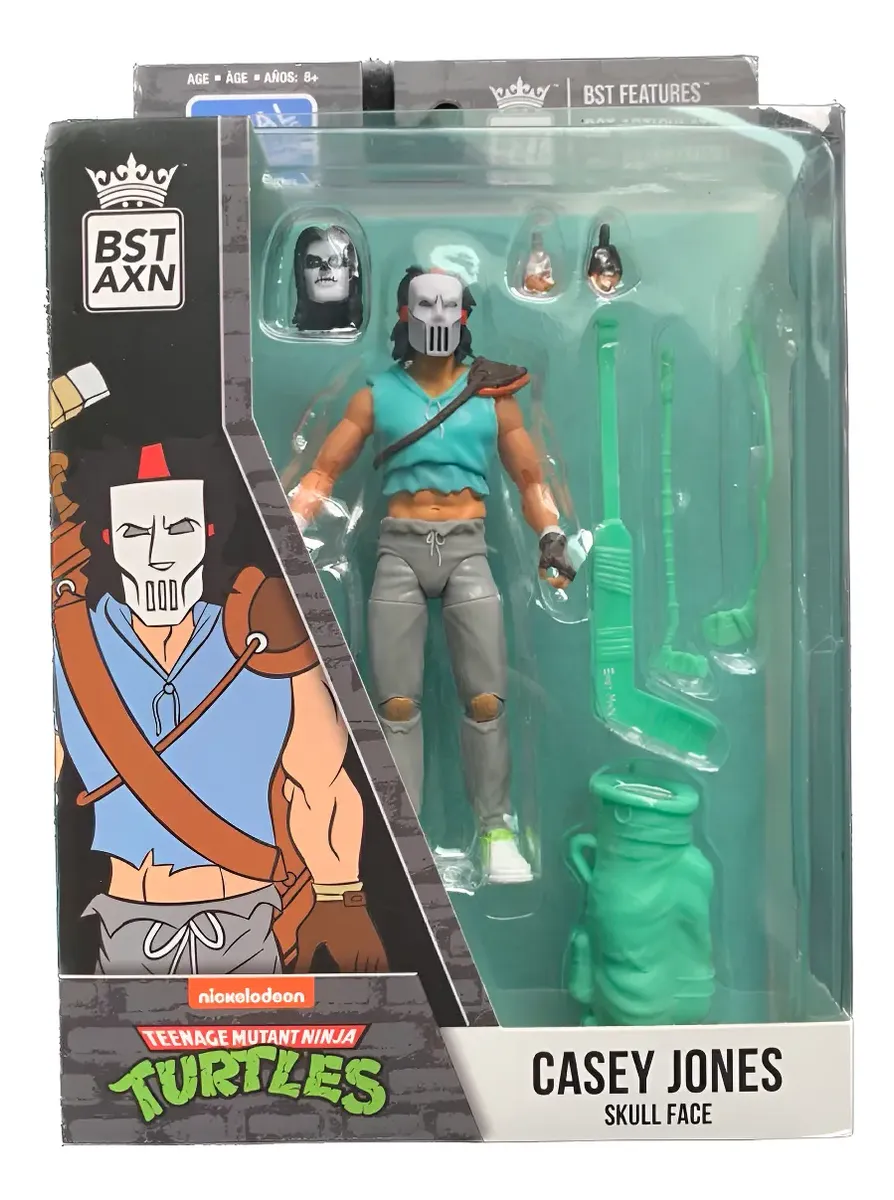 Bst Axn Tmnt Casey Jones Skull Face