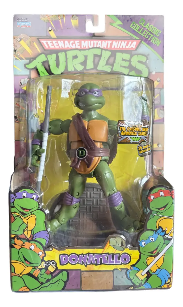 Tortugas Ninja Donatello Classic Collection Playmates Tmnt