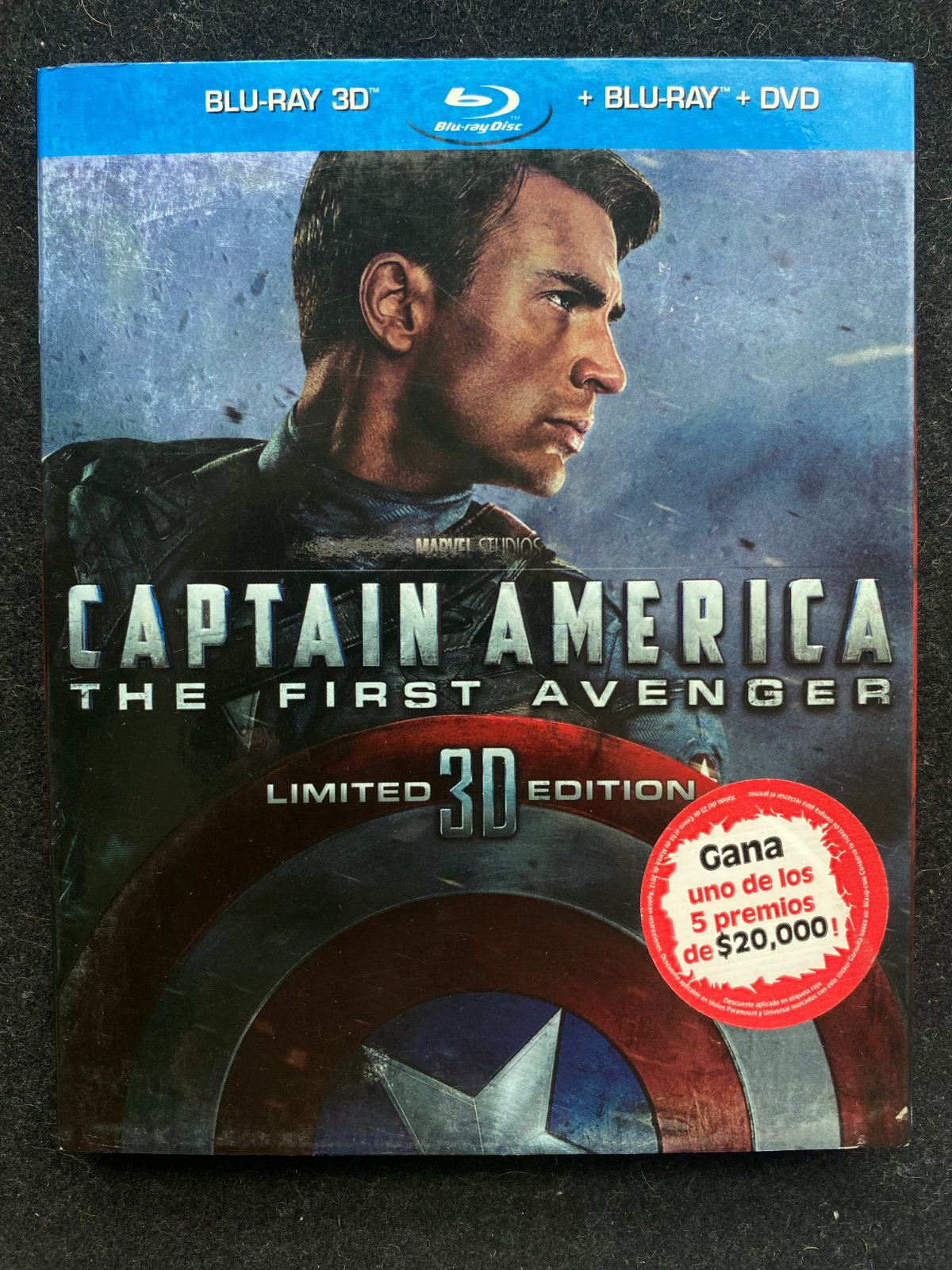 Captain America: The First Avenger Limites 3D Edition [Blu-ray 3D + Blu-ray + DVD]